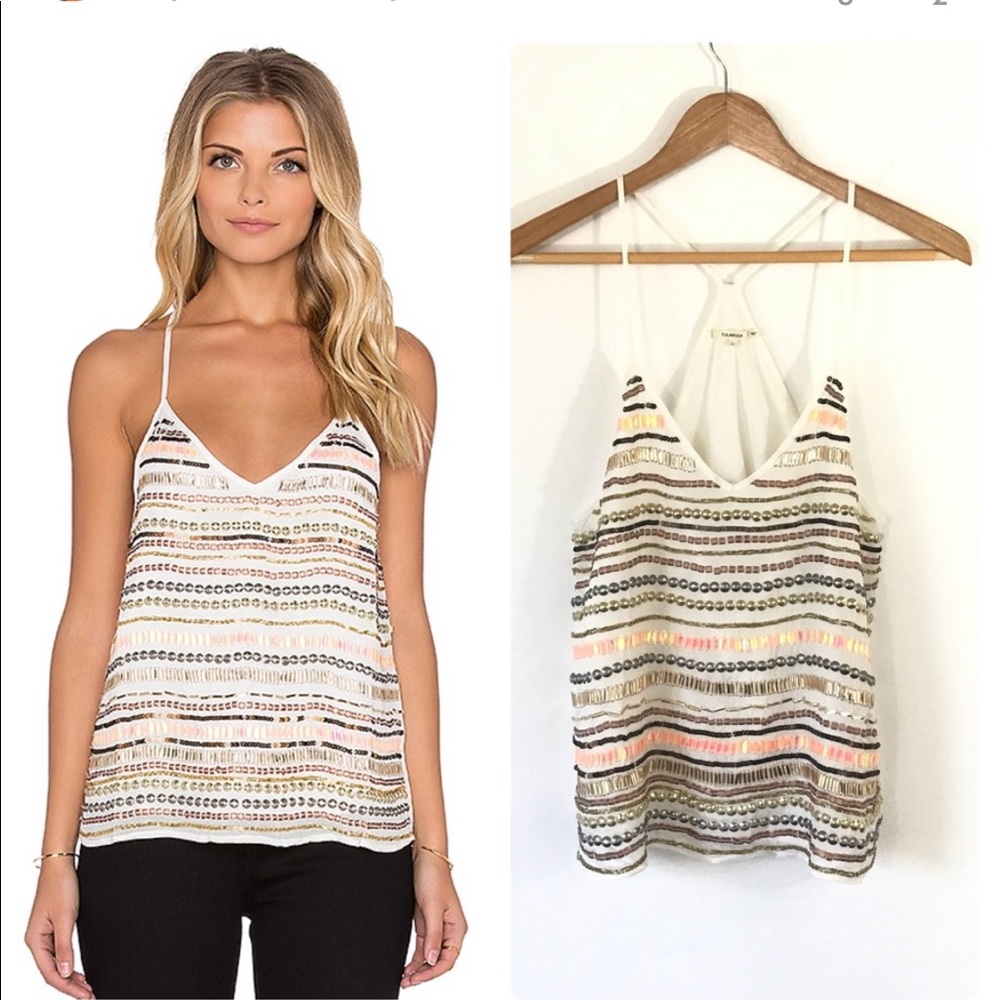 Tularosa x Revolve Crystal Cami in White